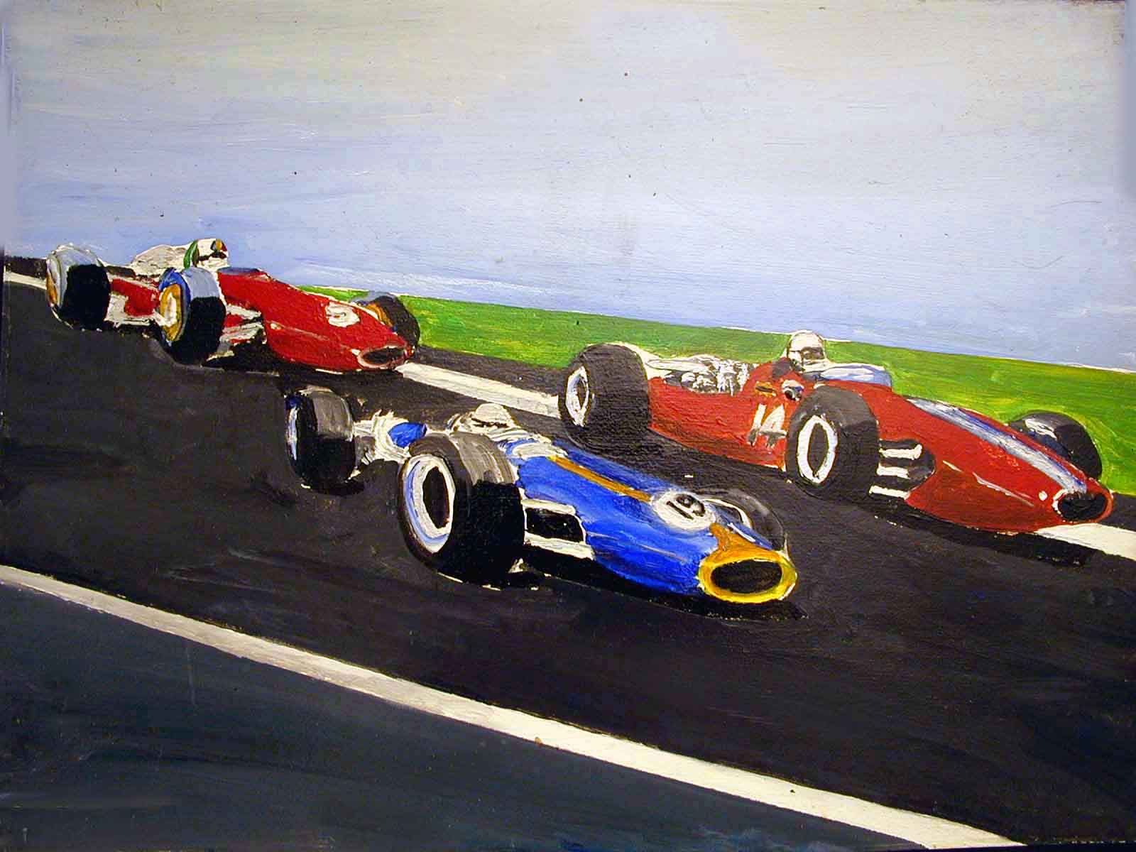 The Art of Race Cars and Race Car Drivers