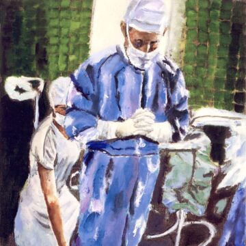 Surgeon Contemplation Before Surgery