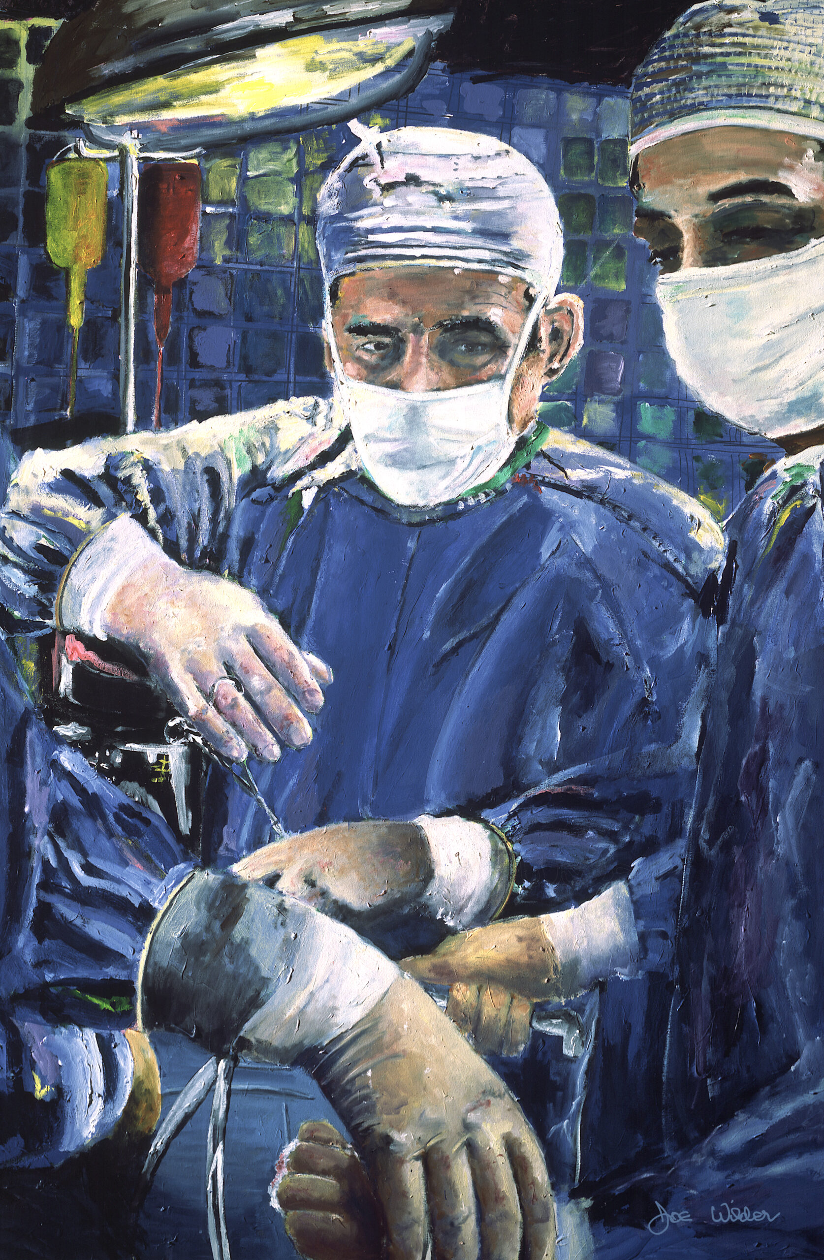 Art magic hands of surgeon performing surgery