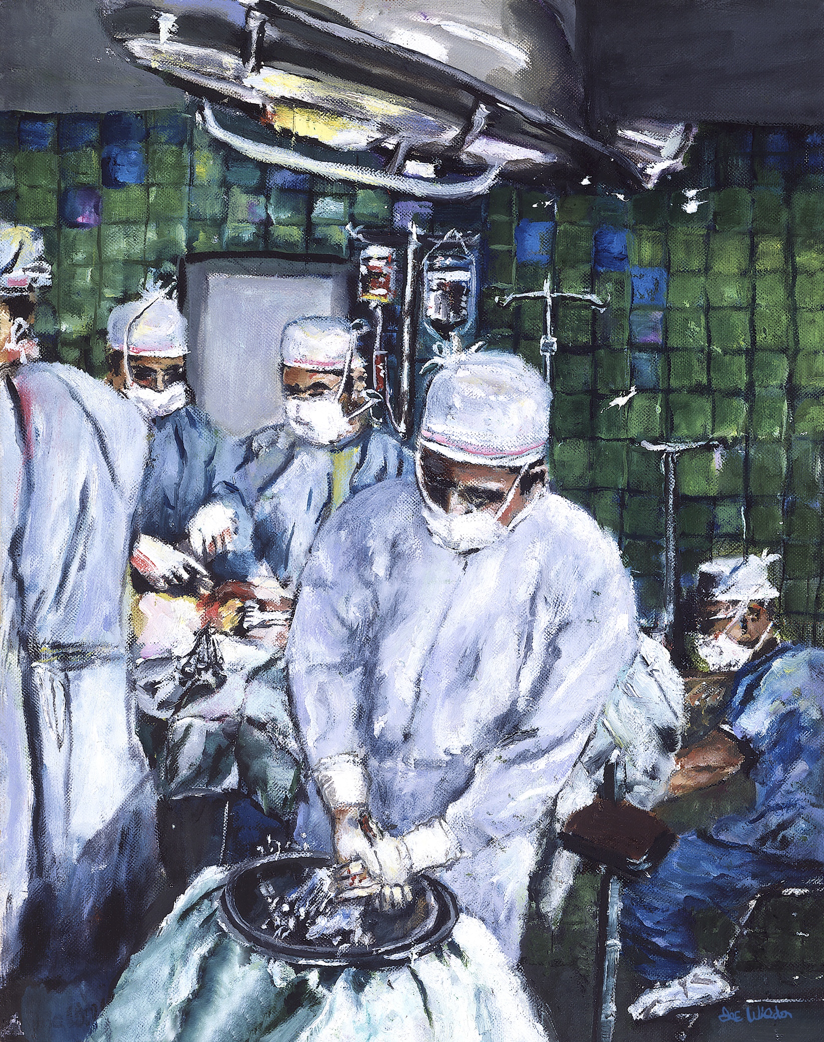 Surgeon Rinsing Hands Artwork