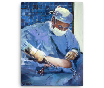 The Surgeon Placing Sutures