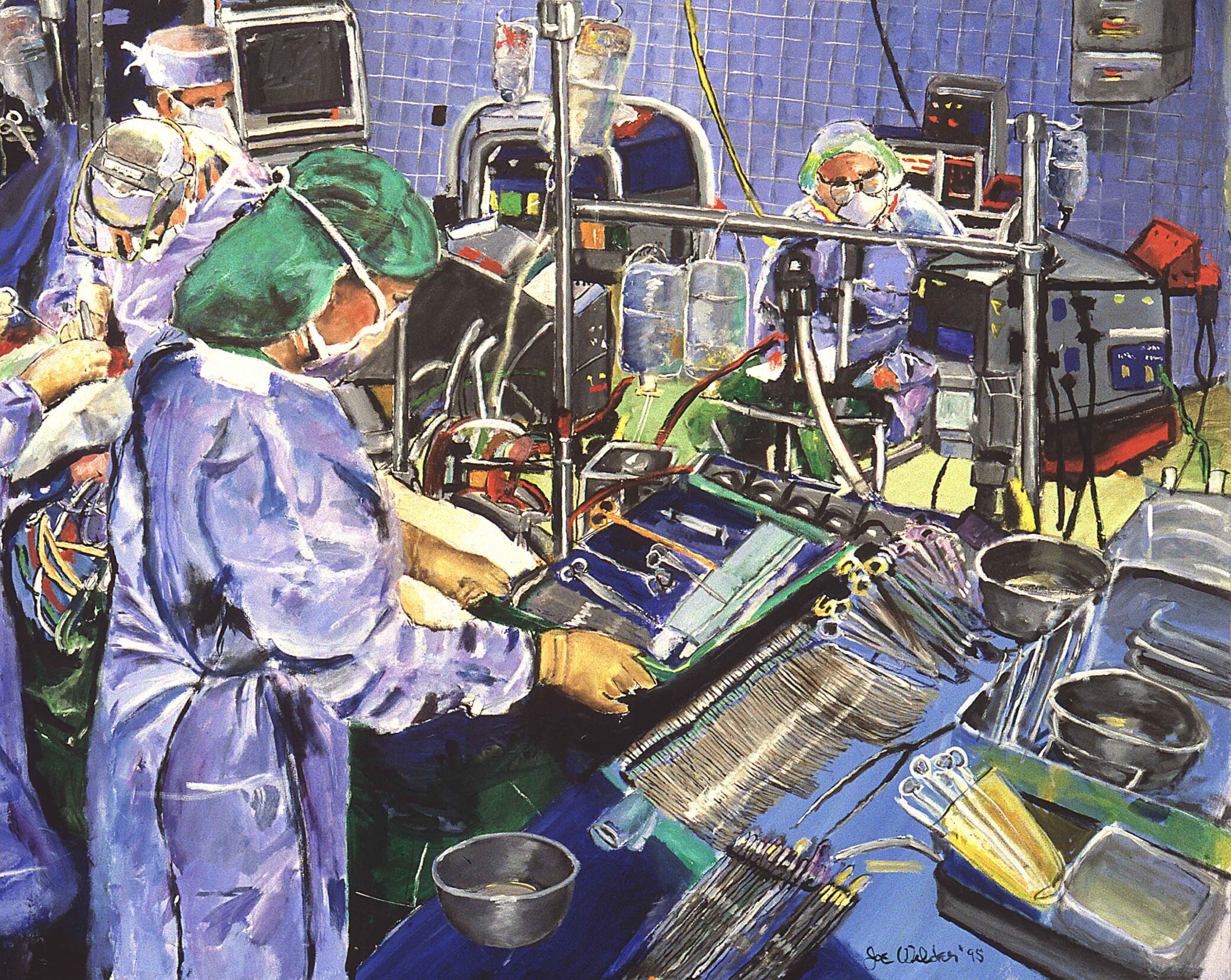 operating room nurse working with surgeon during Surgery