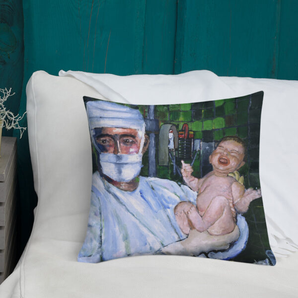 OB GYN Delivery all-over-print-premium-pillow