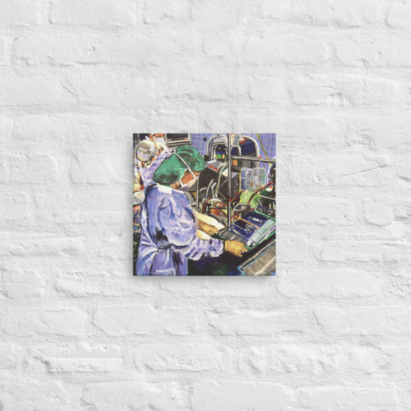 Nurse In The Operating Room Canvas Art Print