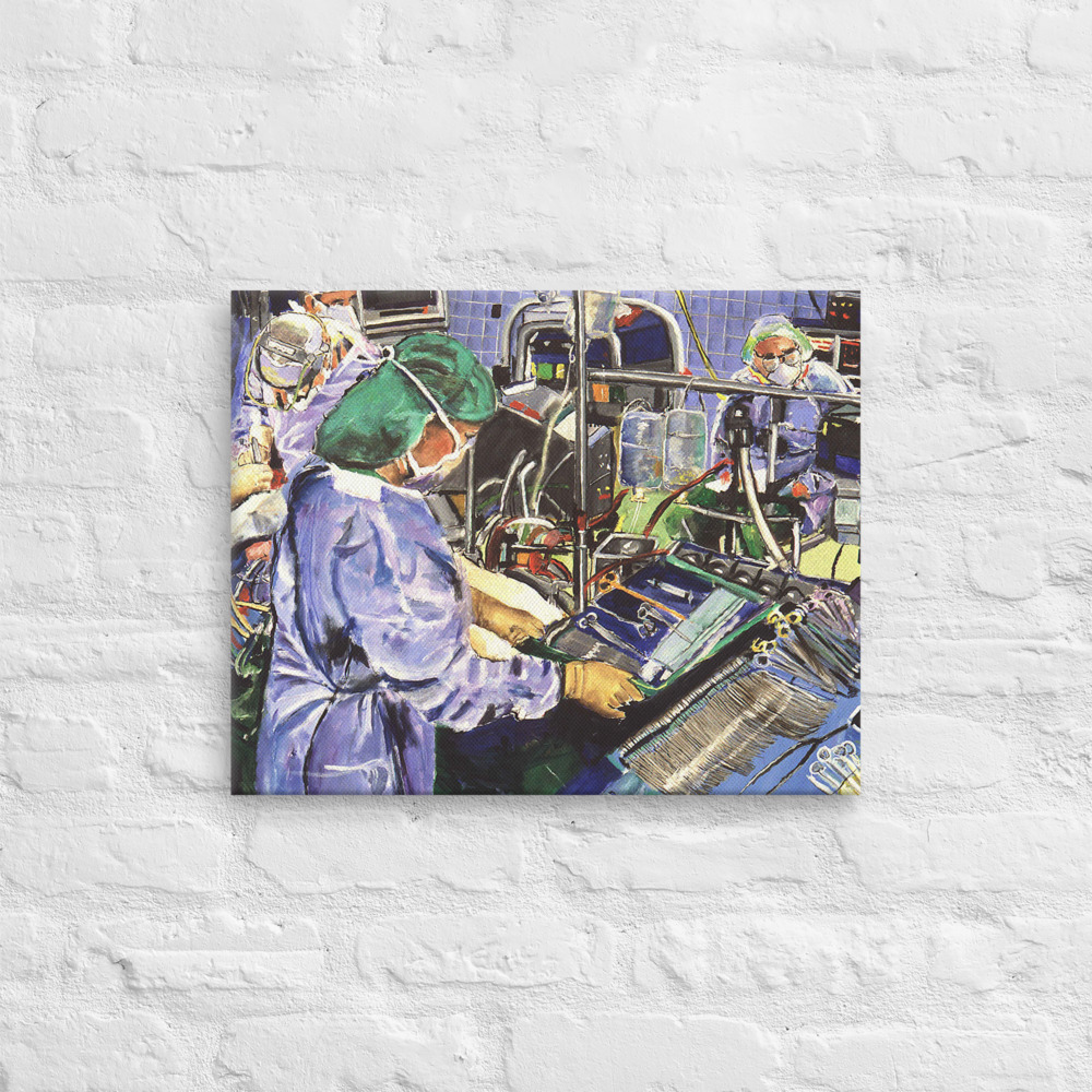 Nurse Working Surgery in Operating Room