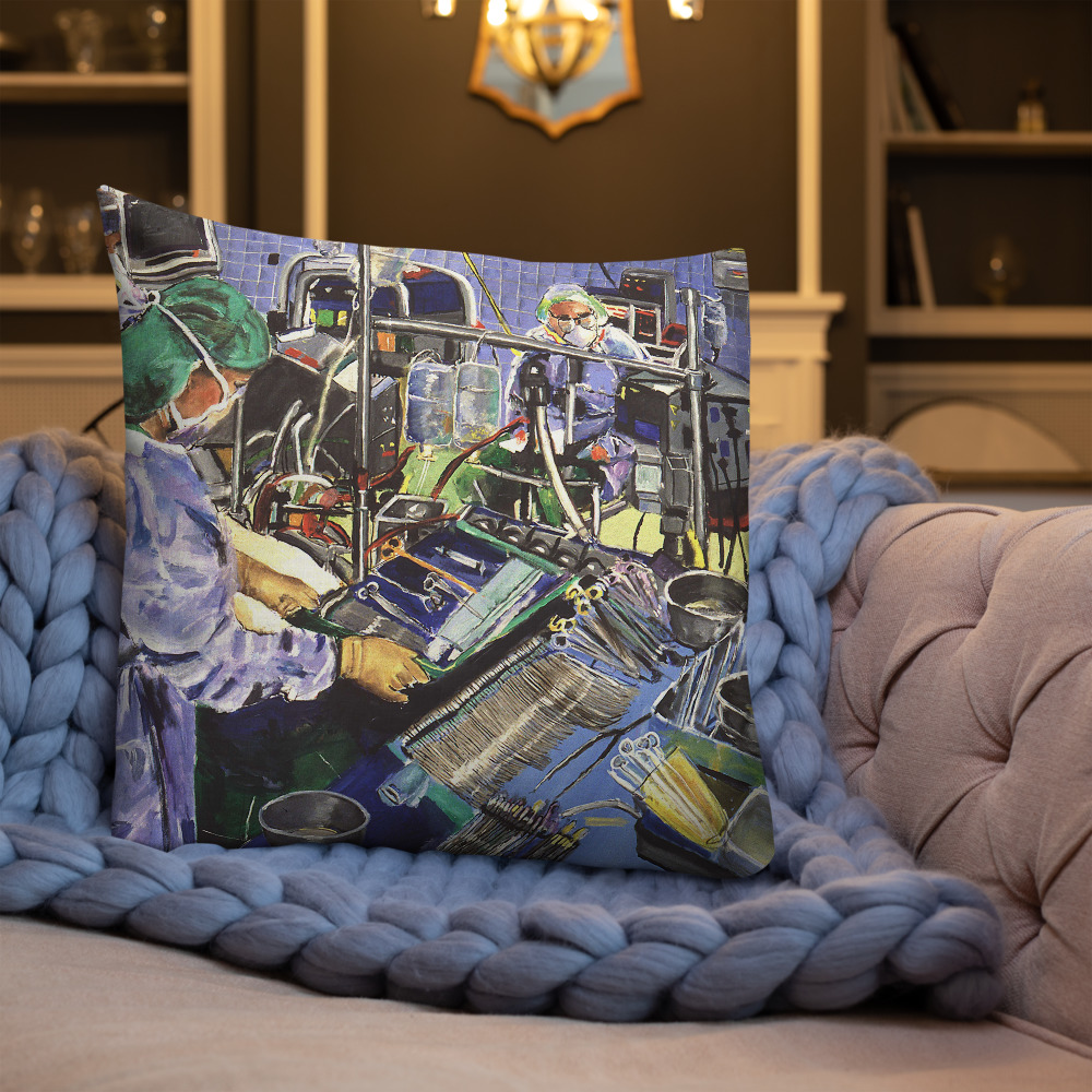Anesthesiologist in Operating Room - Premium Decor Pillow $75.00 - $79.00 free shipping