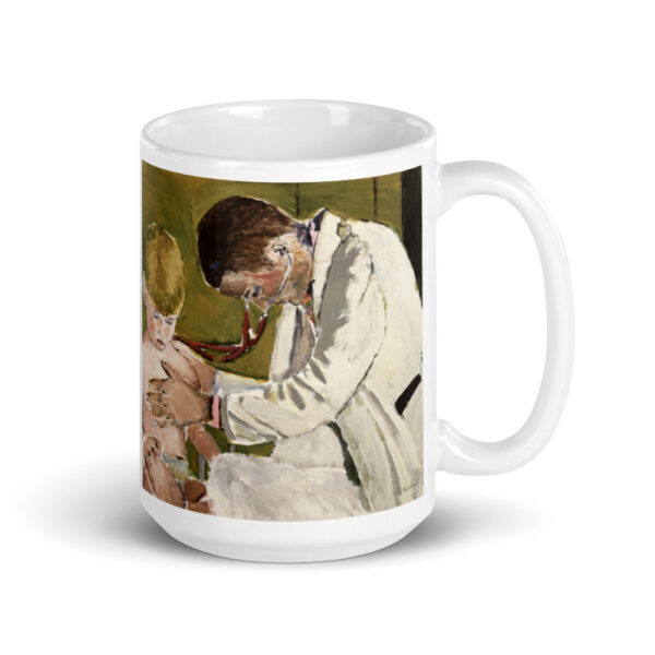 Pediatrician Examining Patient Artwork - Coffee Mug Gift For Pediatrician