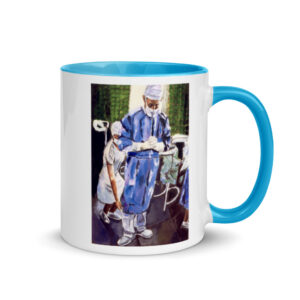 Contemplation Before Surgery Surgeon Coffee Mug with Color Inside
