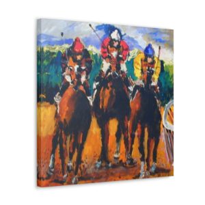 Horse Racing in Every Stroke: Joe Wilder's Horse Canvas Wall Art Odyssey