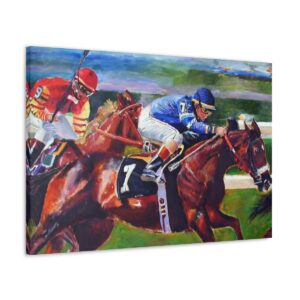 Experience Horse Racing Like Never Before - Horse Canvas Wall Art Horse